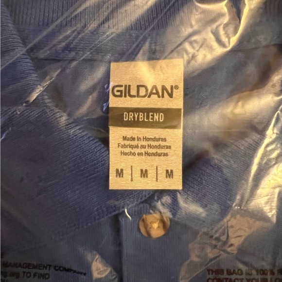 RARE McDonald’s Polo Shirt Employee Golden Arches Royal Navy Medium- NEW - Picture 3 of 4